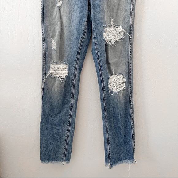 REVICE | Denim Uptown Distressed Jeans in Roadtrip Wash - Picture 5 of 8